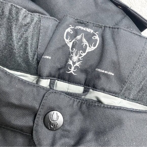 Spyder Black Insulated Ski Snow Pants L - Picture 3 of 16